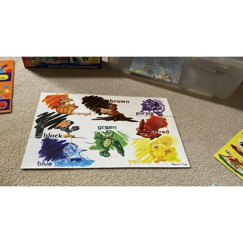 Melissa & Doug Beginning Skills Floor Puzzle 48 pc
